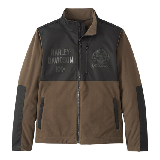 JACKET-LAYERING, TEXTILE, GREEN/BLACK