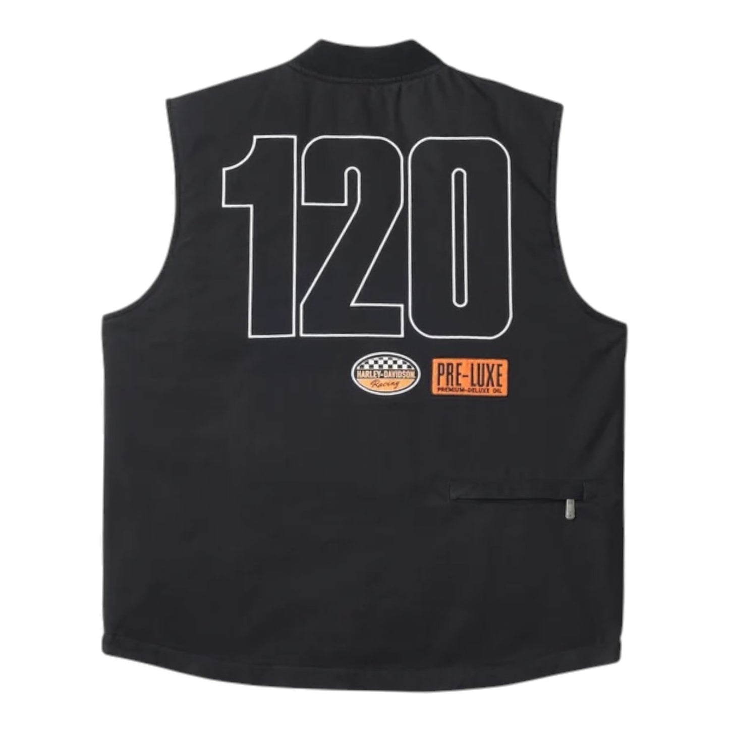 VEST-120TH,WOVEN, BLACK