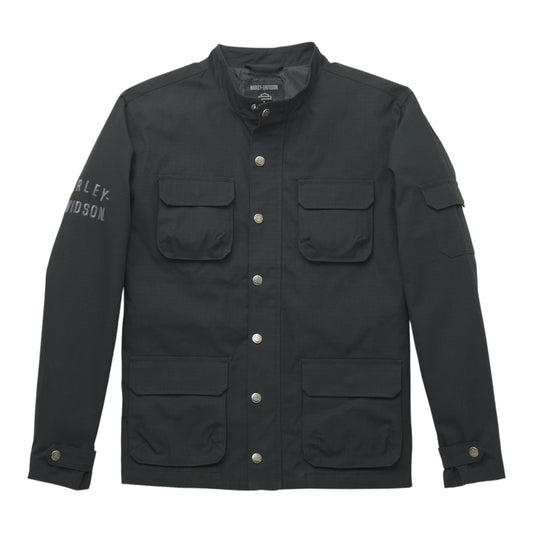 JACKET-WOVEN-BLK