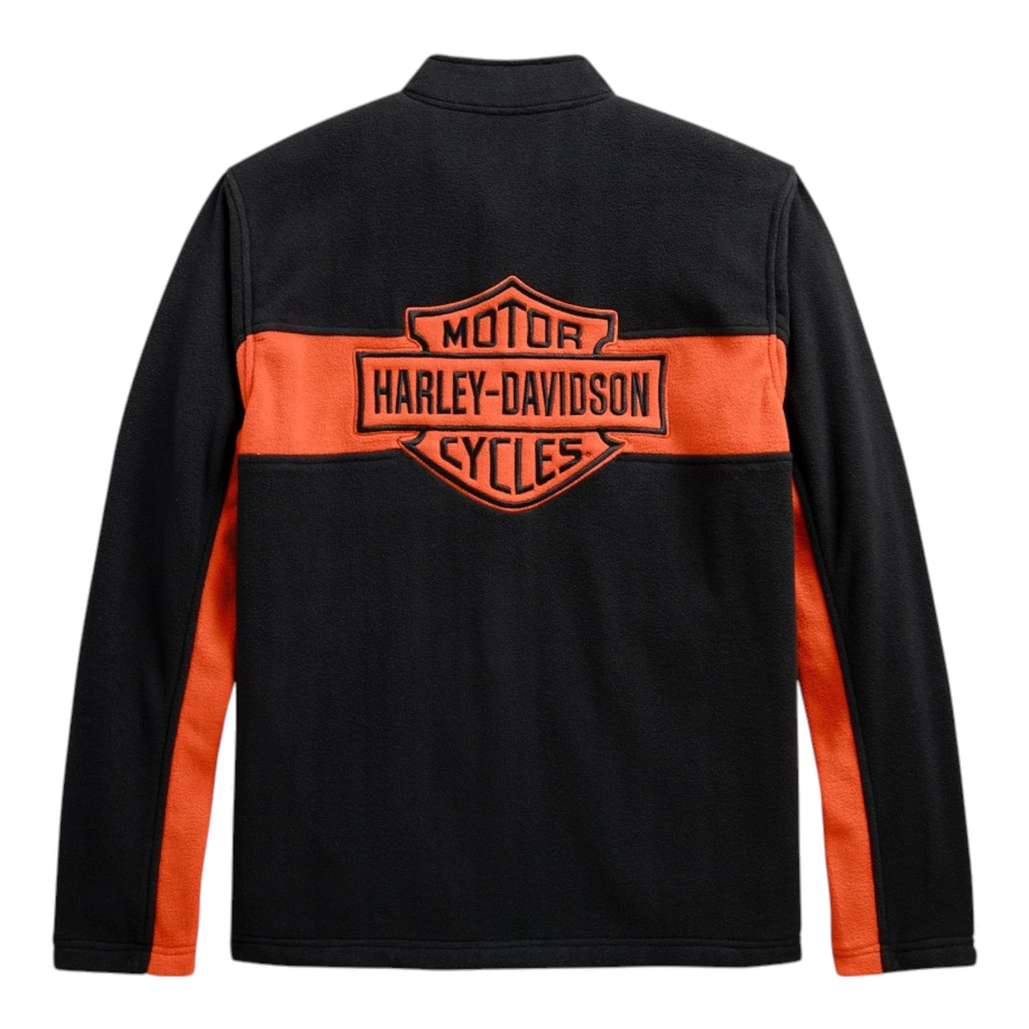 JACKET-KNIT,COLORBLOCK, BLK/ORANGE
