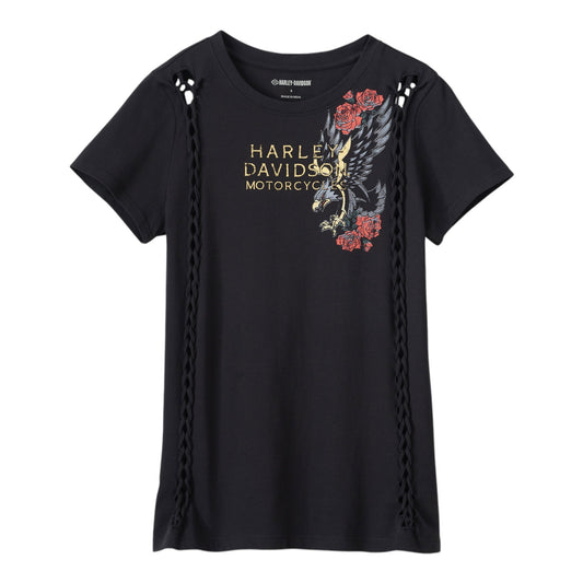 TEE-KNIT,BLACK - ROSE EAGLE