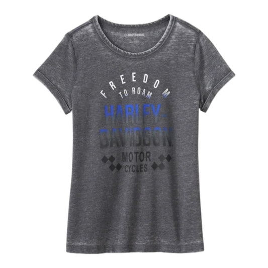 TEE-KNIT,DARK GREY- FREEDOM TO ROAM