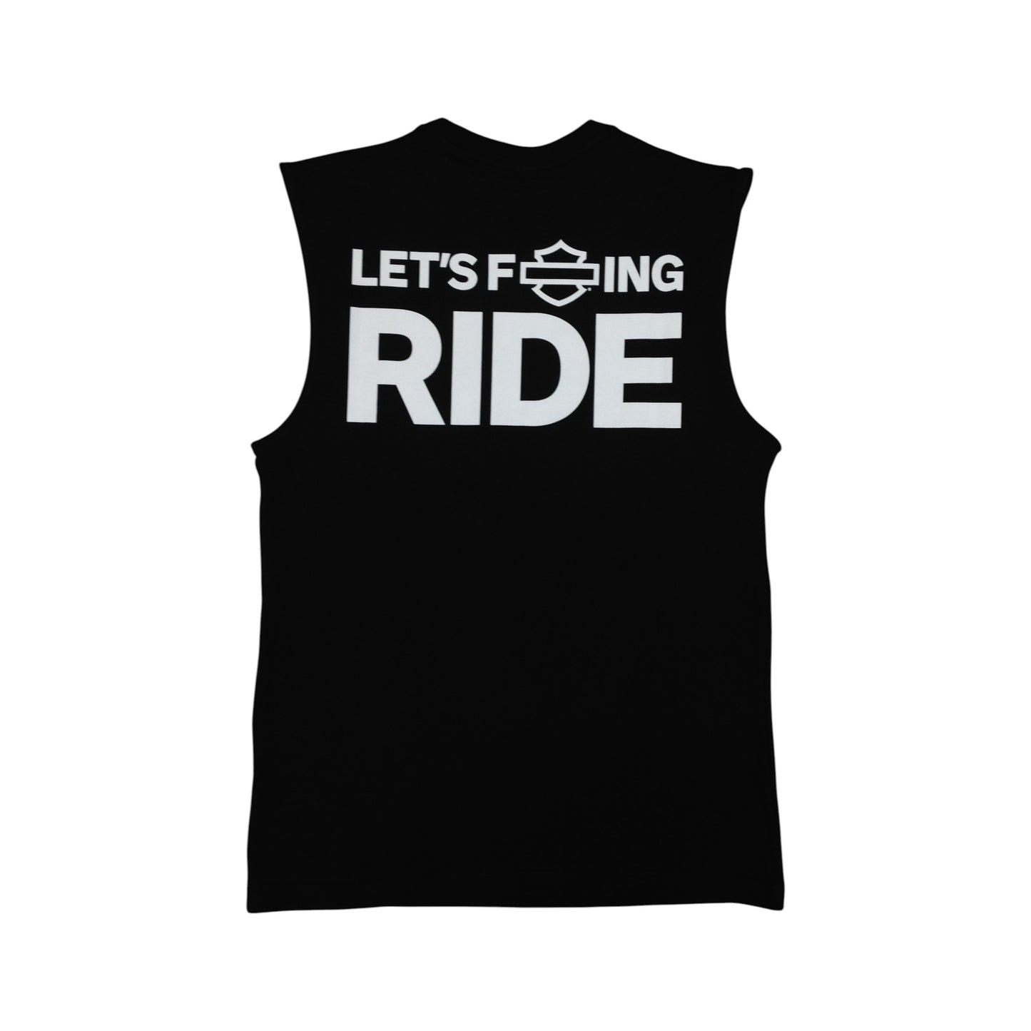 MUSCLE TEE - LET'S FUCKING RIDE - BLACK