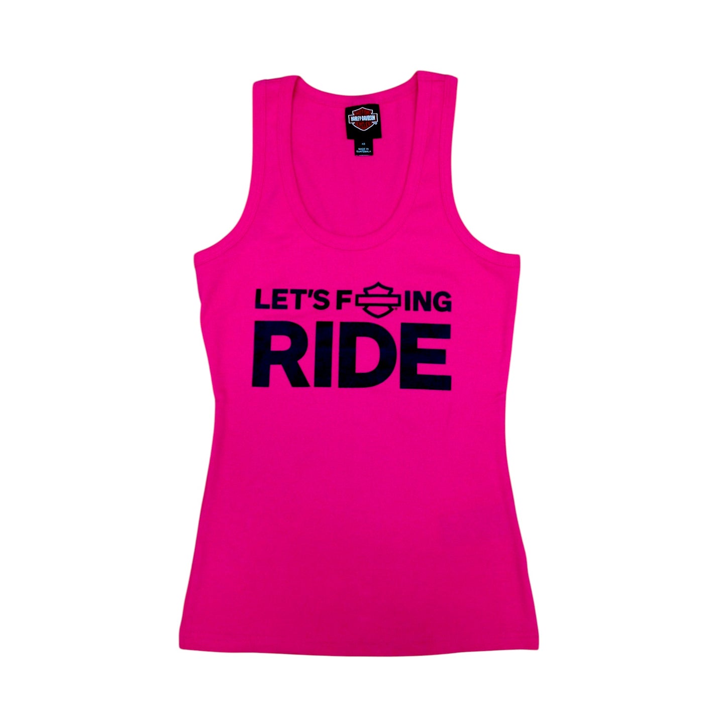 WOMEN'S ESSENTIAL TANK - LET'S FUCKING RIDE - PINK