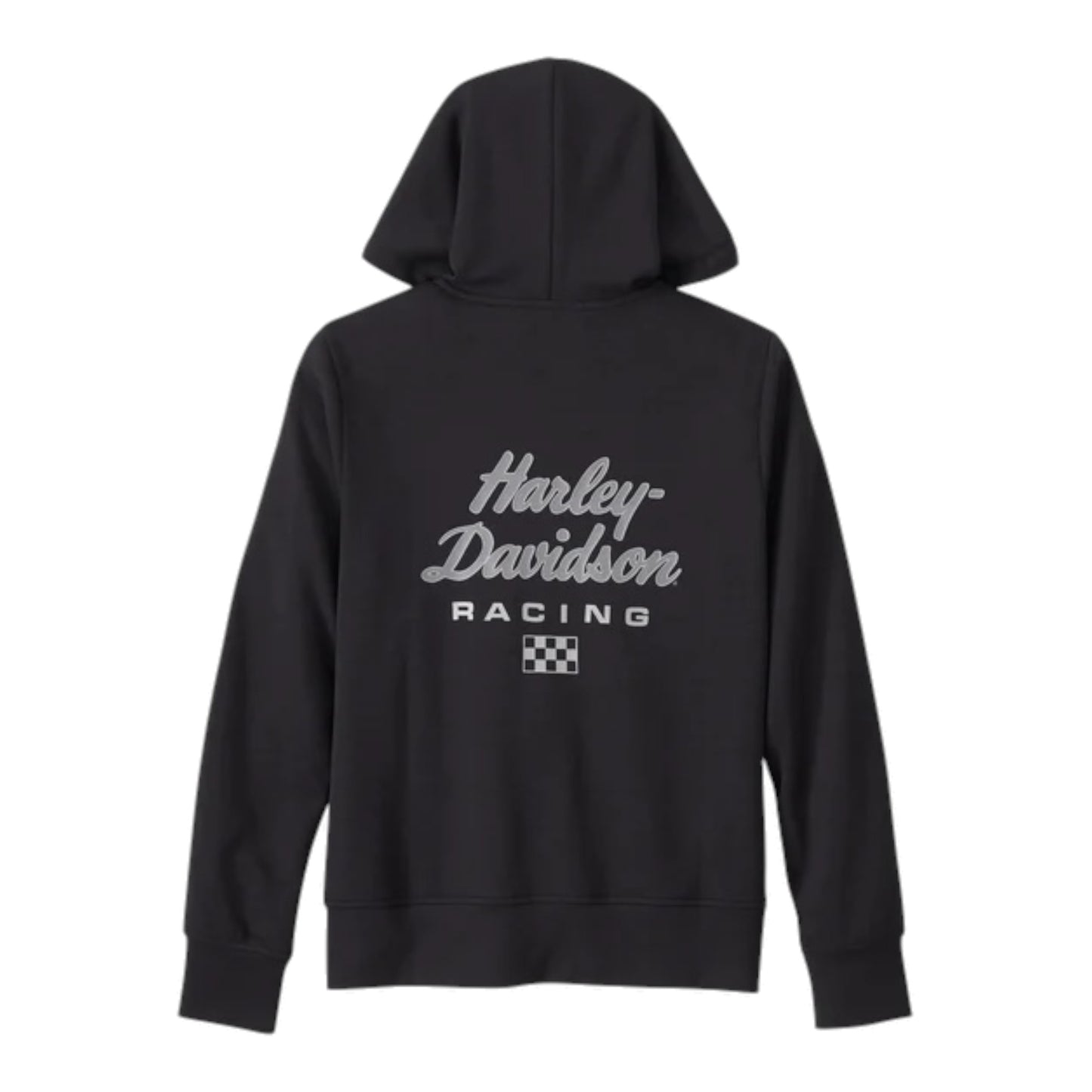 HOODIE-KNIT,BLACK, RACING W/REFLECTIVE SLEEVES