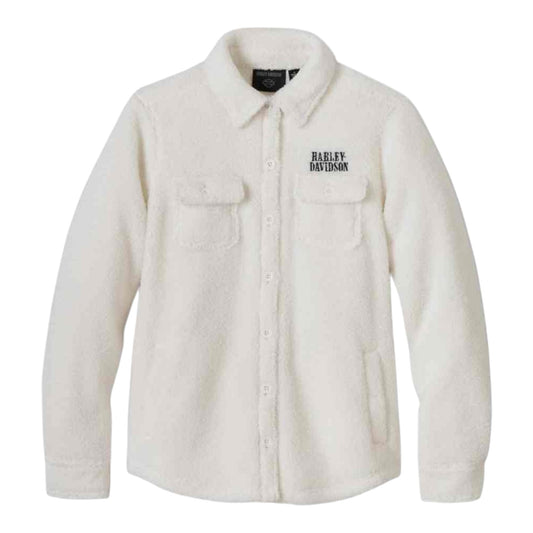 SHERPA JACKET-KNIT, WHITE
