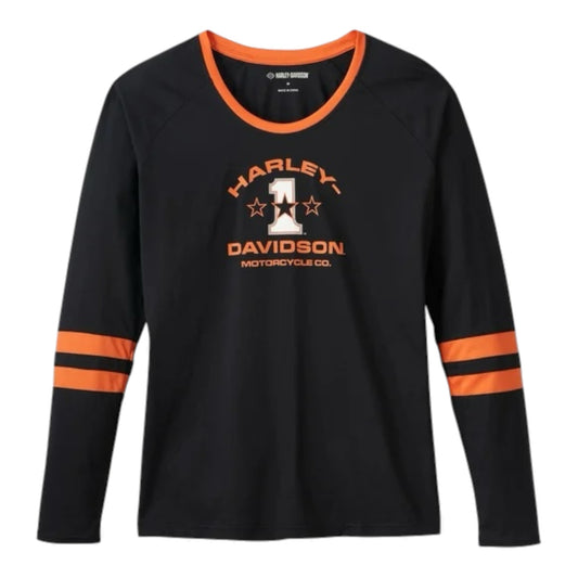 TOP-KNIT,BLACK/ORANGE COLORBLOCK
