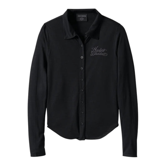 TOP-KNIT,BLACK - BLISTERING LONG SLEEVE