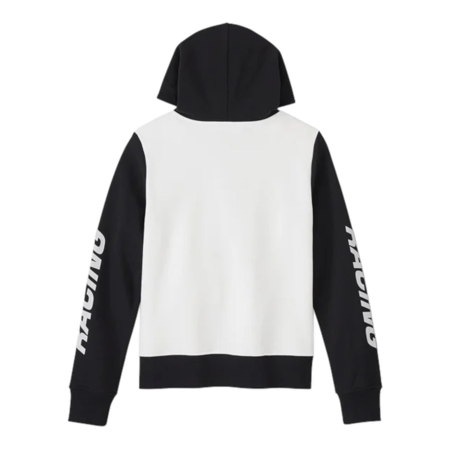 HOODIE-KNIT,COLORBLOCK WHITE/BLACK RACING