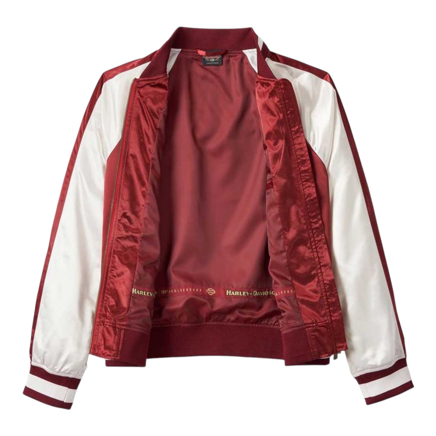 JACKET-120TH, BOMBER, WOVEN, RED