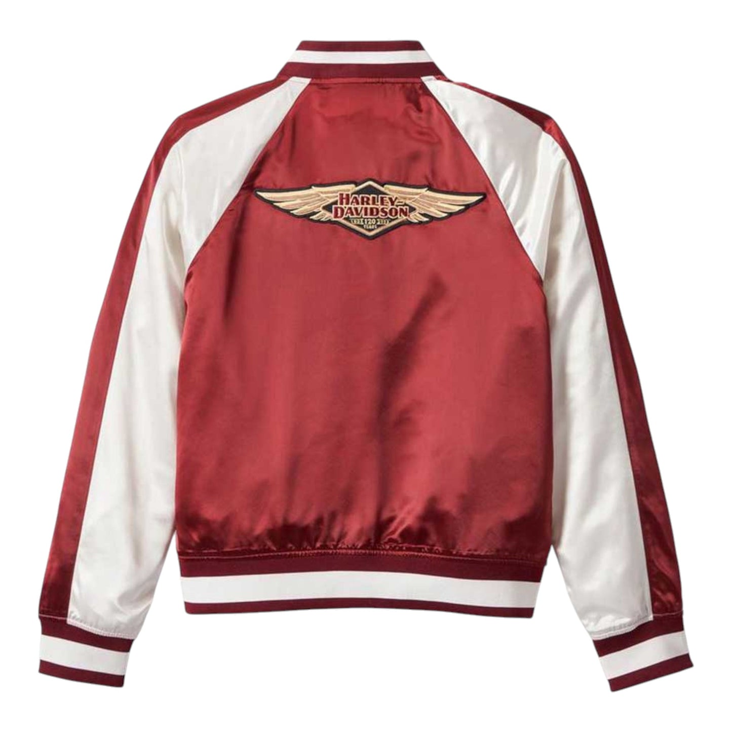 JACKET-120TH, BOMBER, WOVEN, RED