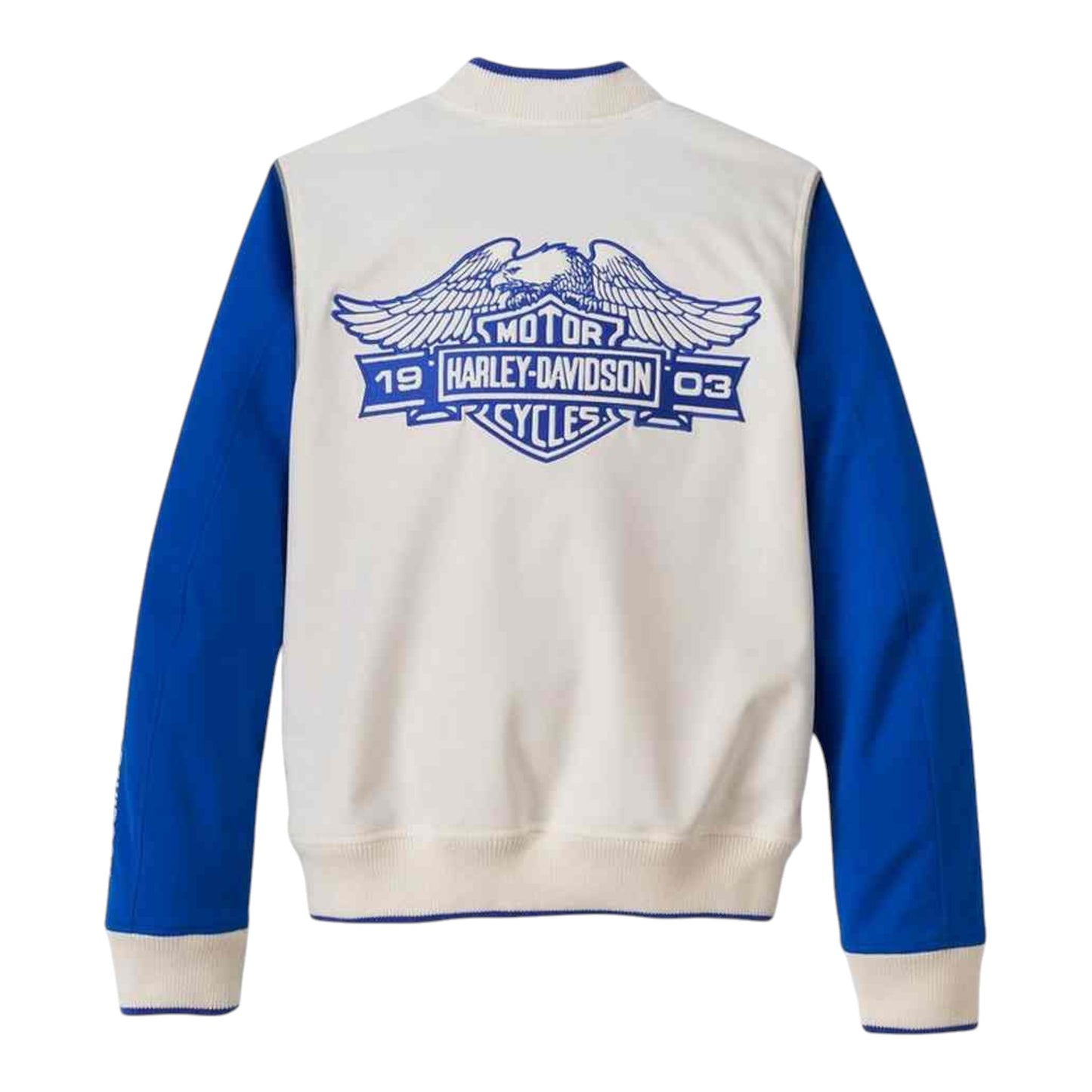 JACKET-WAVERLY, TEXTILE, OFF WHITE/BLUE