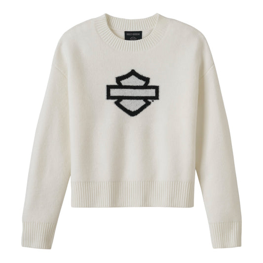 OPEN B&S SWEATER - OFF WHITE