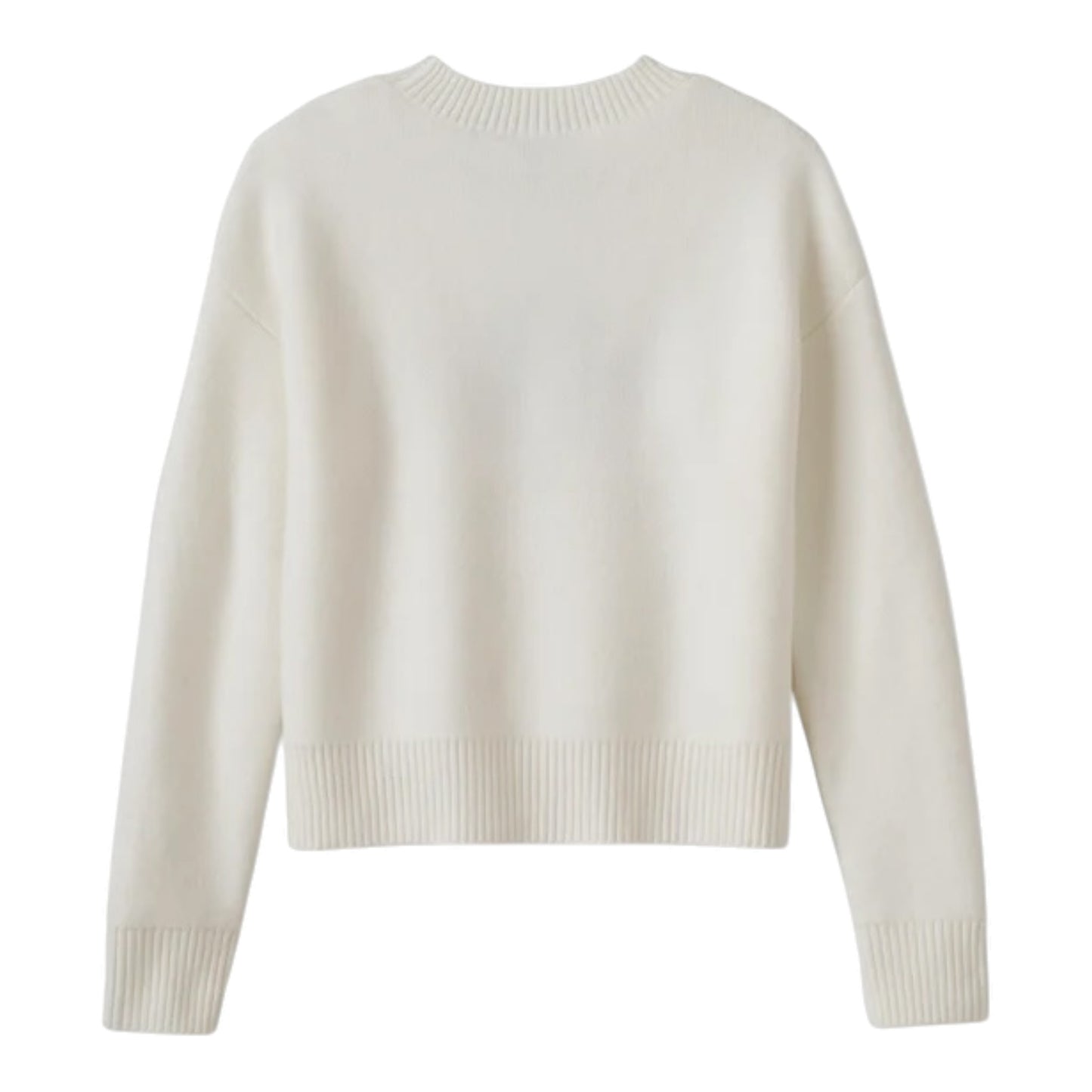 OPEN B&S SWEATER - OFF WHITE