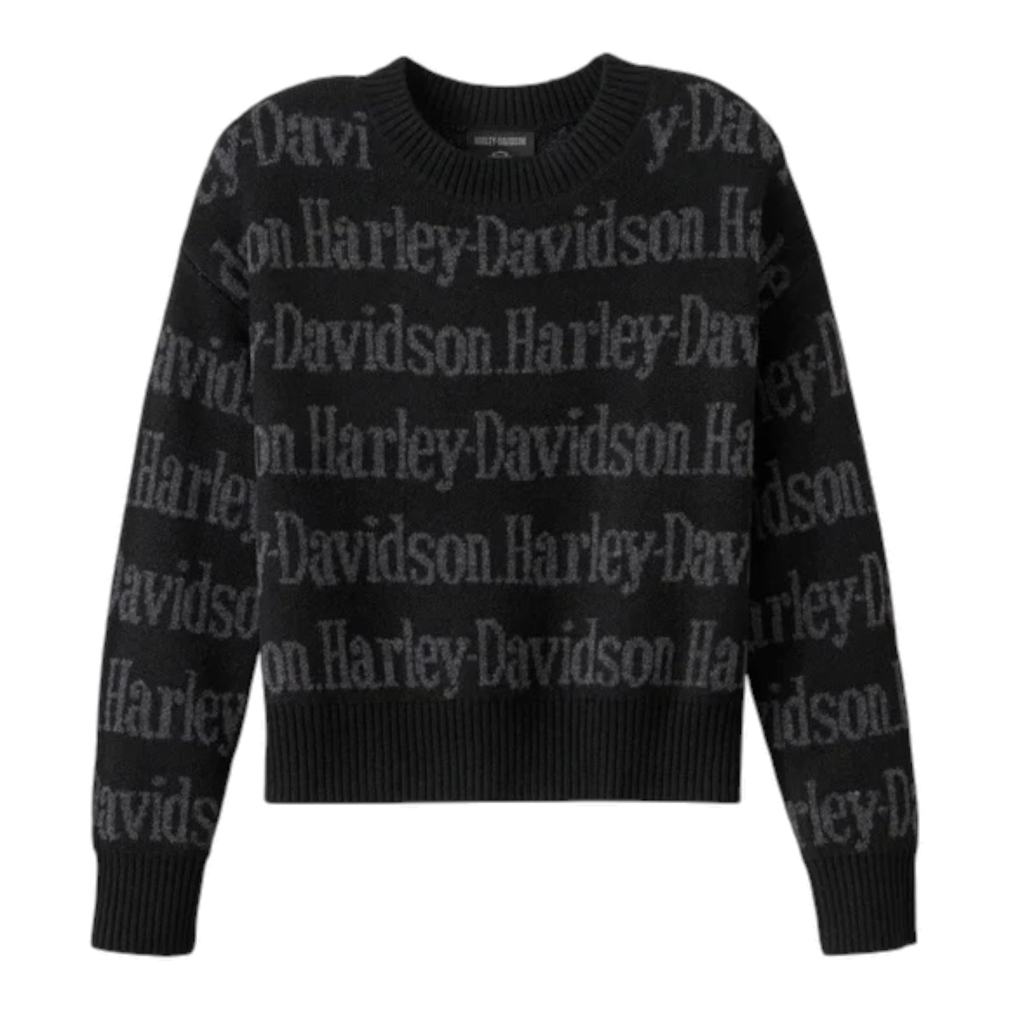 SWEATER-KNIT,BLACK REPEAT PRINT