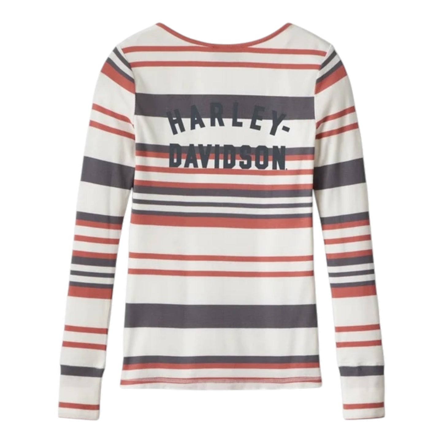 HENLEY-KNIT, PINK STRIPE