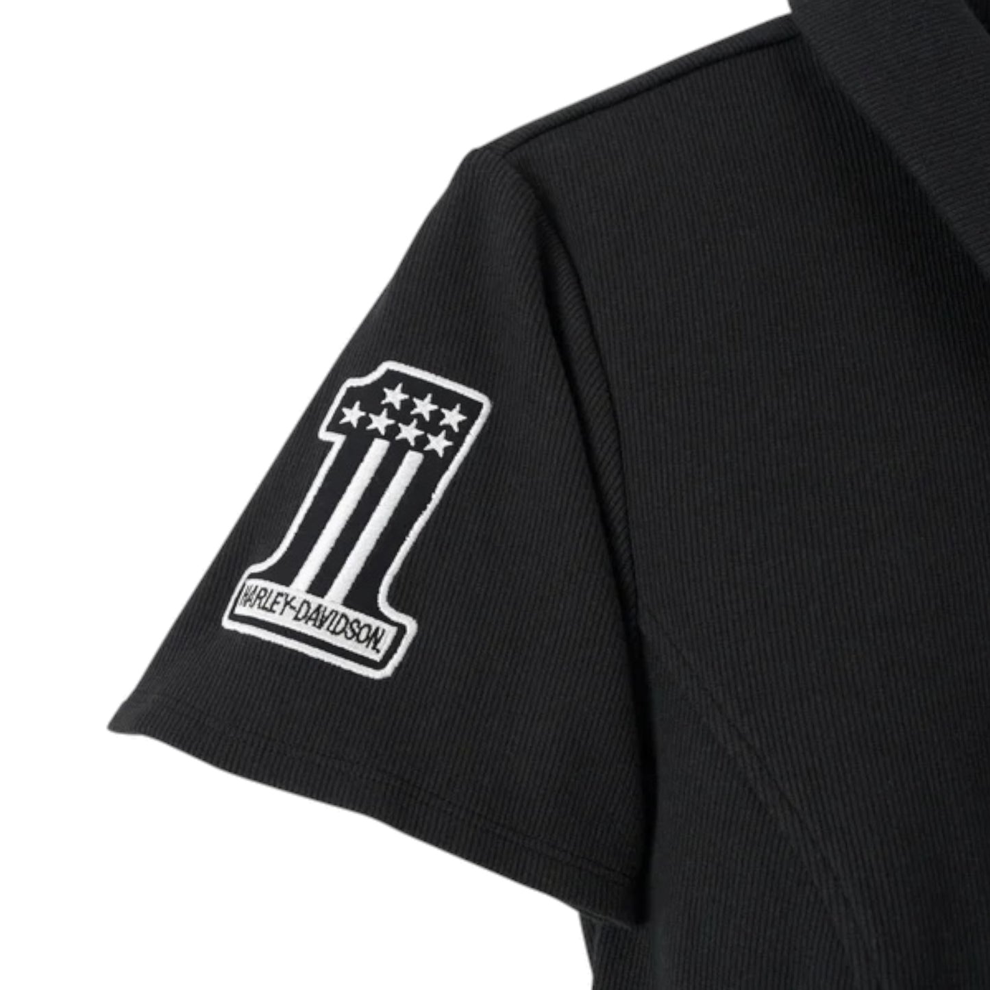 #1 RACING ZIP FRONT TOP,BLACK