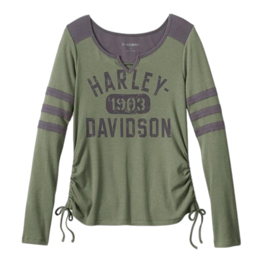 LONG SLEEVE-KNIT,GREEN/GREY