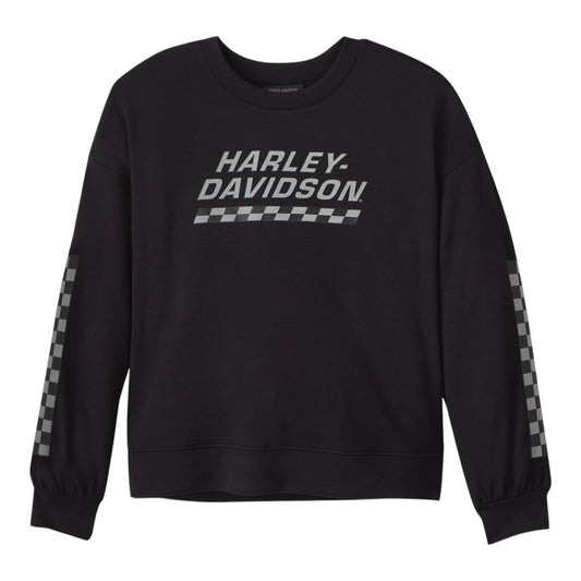 SWEATSHIRT-KNIT,BLACK/REFLECTIVE