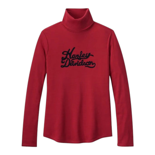TURTLENECK-KNIT,RED