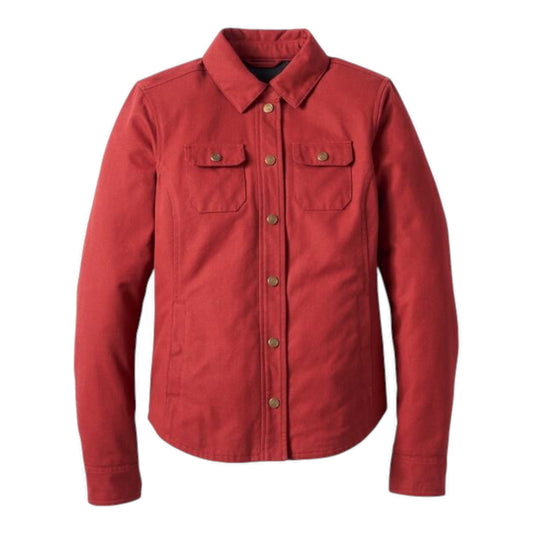 SHIRT JACKET-120TH, OPERATIVE,TEXTILE,RED