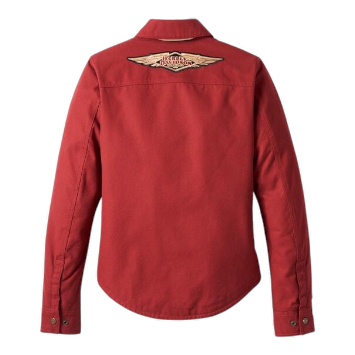 SHIRT JACKET-120TH, OPERATIVE,TEXTILE,RED