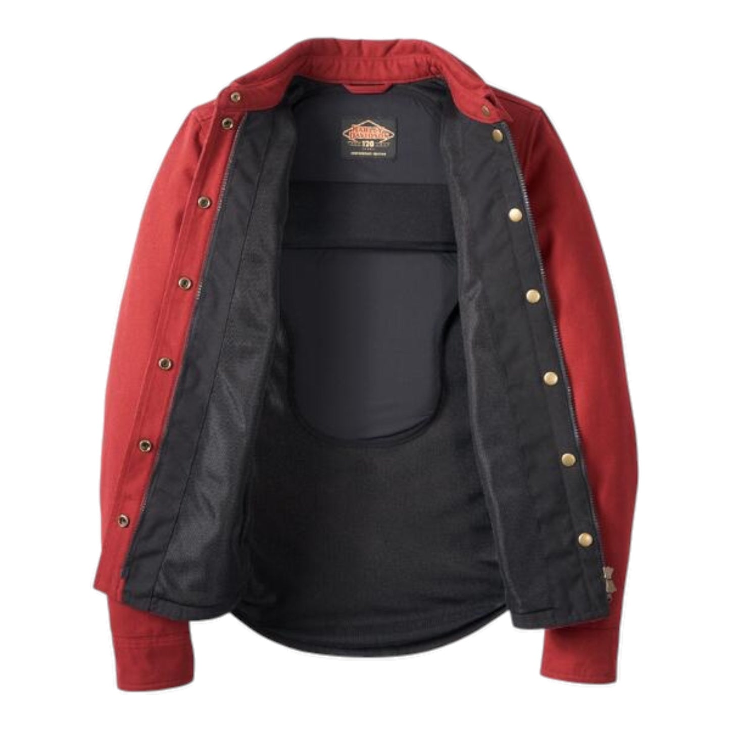 SHIRT JACKET-120TH, OPERATIVE,TEXTILE,RED