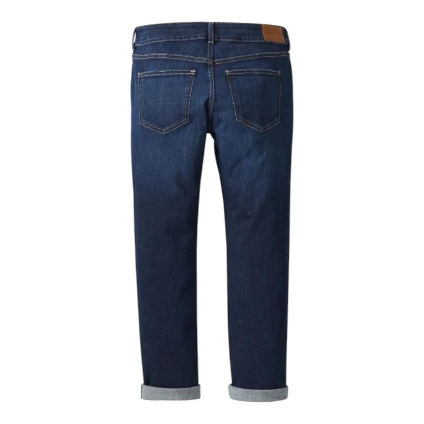 PANTS-DENIM, MID RISE, BOYFRIEND,DARK BLUE