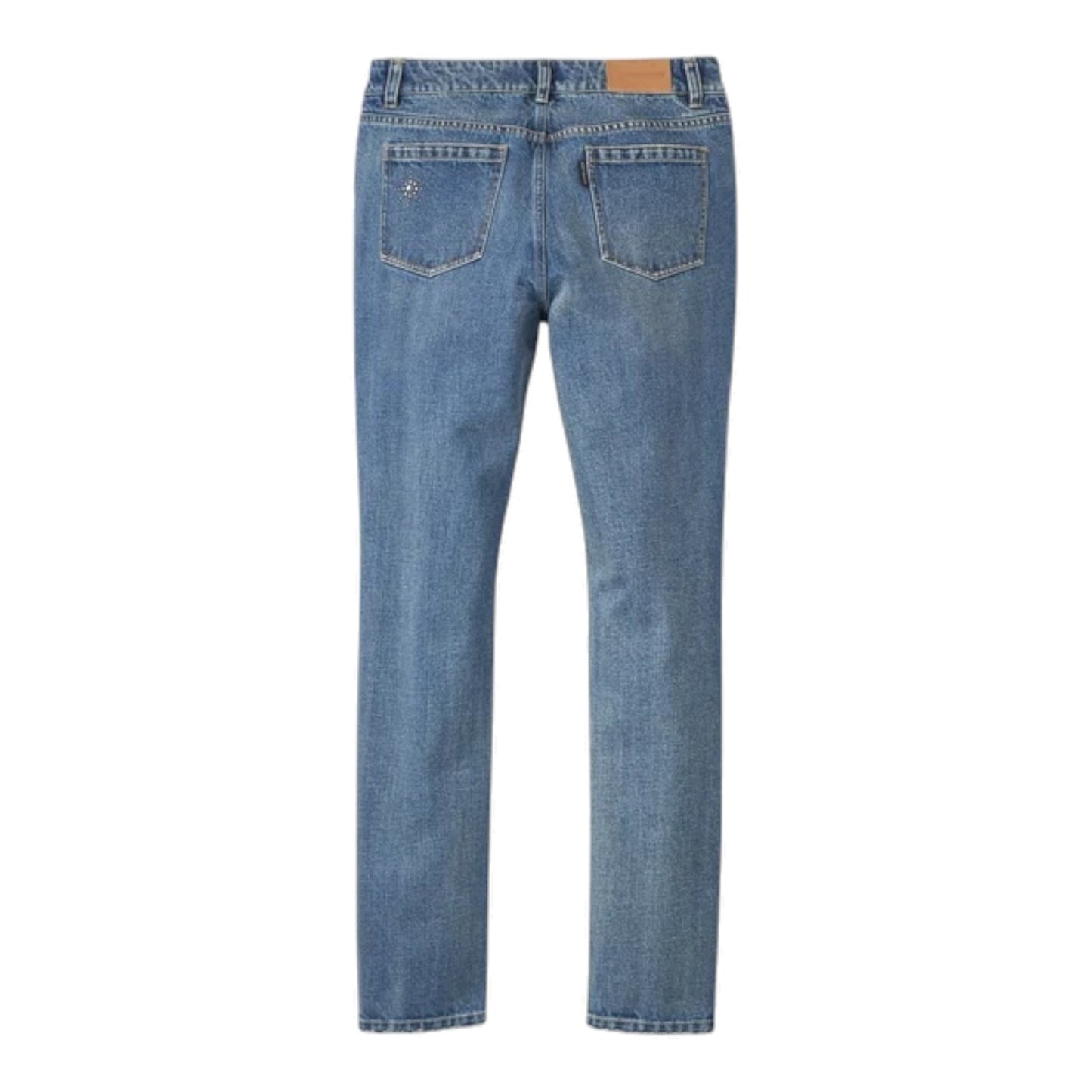 PANTS-DENIM,EMBELLISHED,BLUE