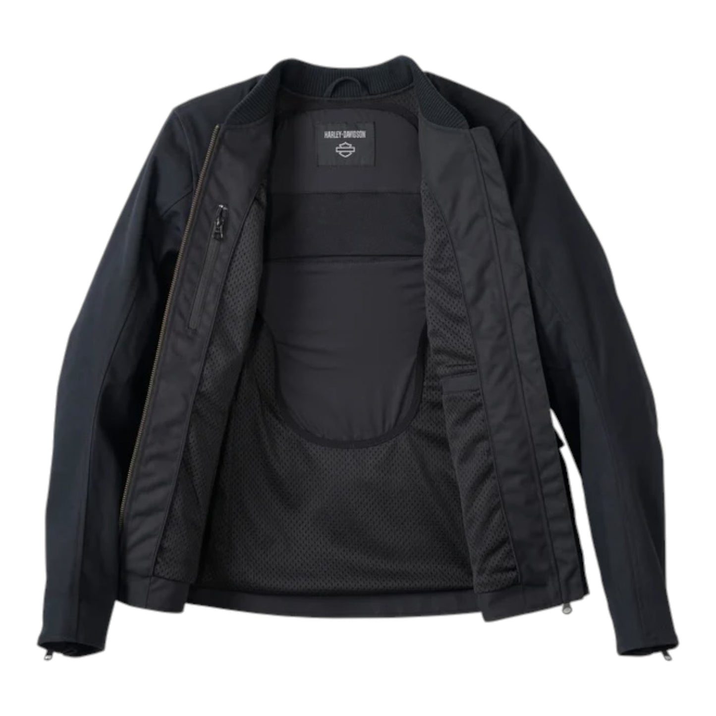 JACKET-BOMBER,MODULAR, TEXTILE, BLACK