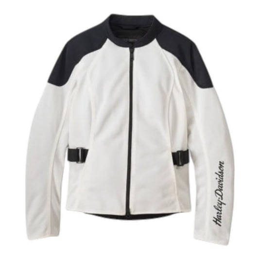 JACKET-ZEPHYR 2, MESH, OFF WHITE/BLACK