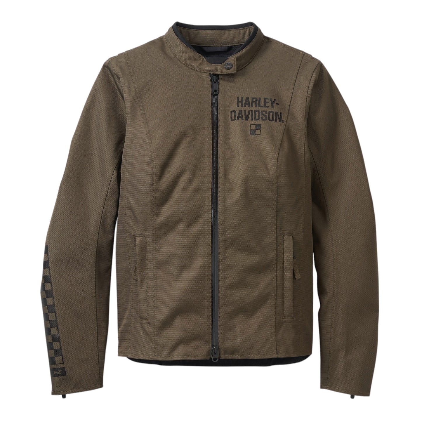 JACKET-COURIER,TRIPLE VENT, WATERPROOF, TEXTILE, DK GRN