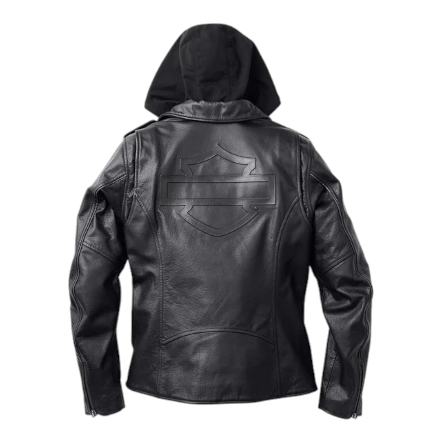 JACKET-POTOMAC,LEATHER,3IN1, BLACK