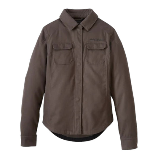 SHIRT JACKET- OPERATIVE, TEXTILE, DARK GREEN
