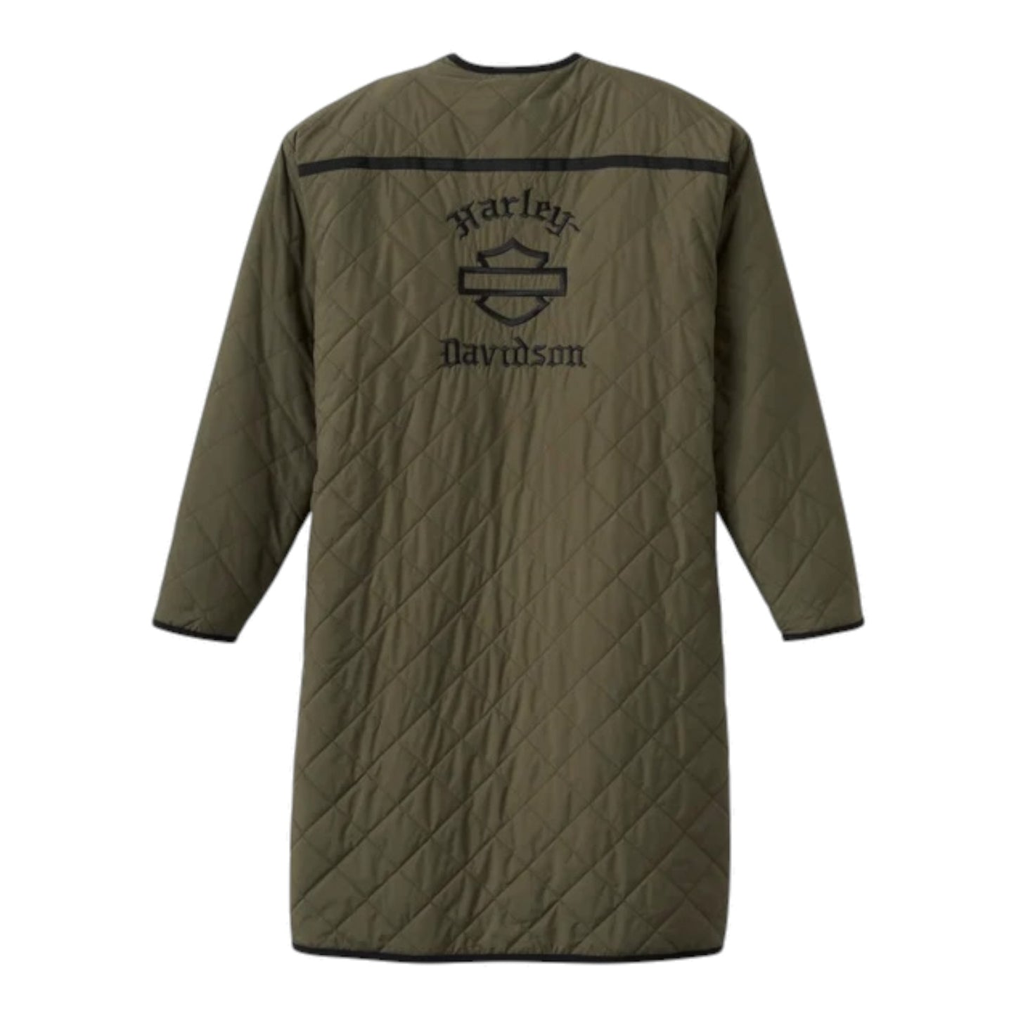 JACKET-WOVEN/KNIT,REVERSIBLE,GREEN/BLACK