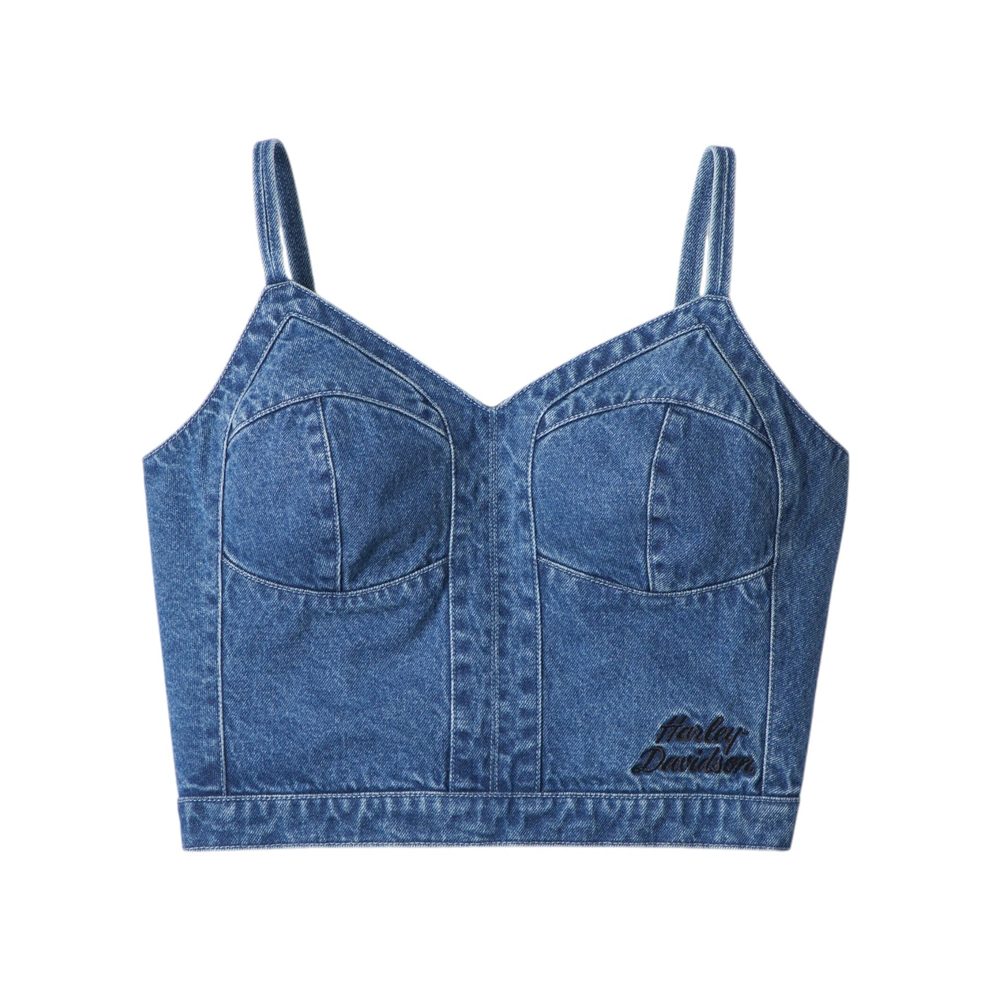COOL BLUE BUSTIER TOP