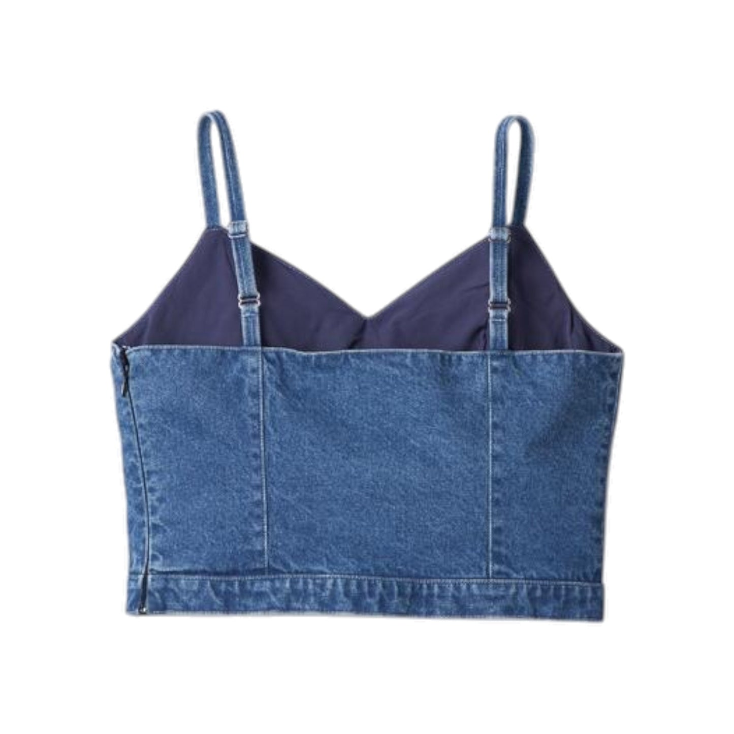 COOL BLUE BUSTIER TOP