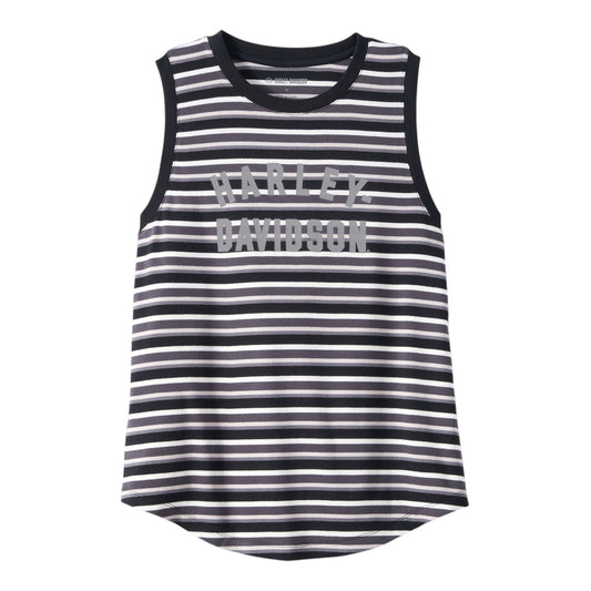 DIVISION STRIPED TANK - BLACK