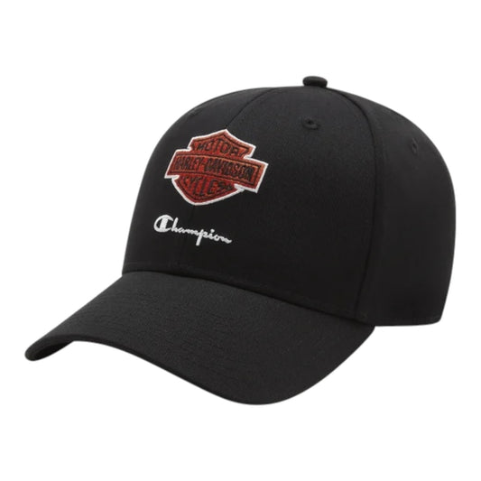 CHAMPION X HARLEY DAVIDSON ADJUSTABLE BASEBALL HAT - ORANGE
