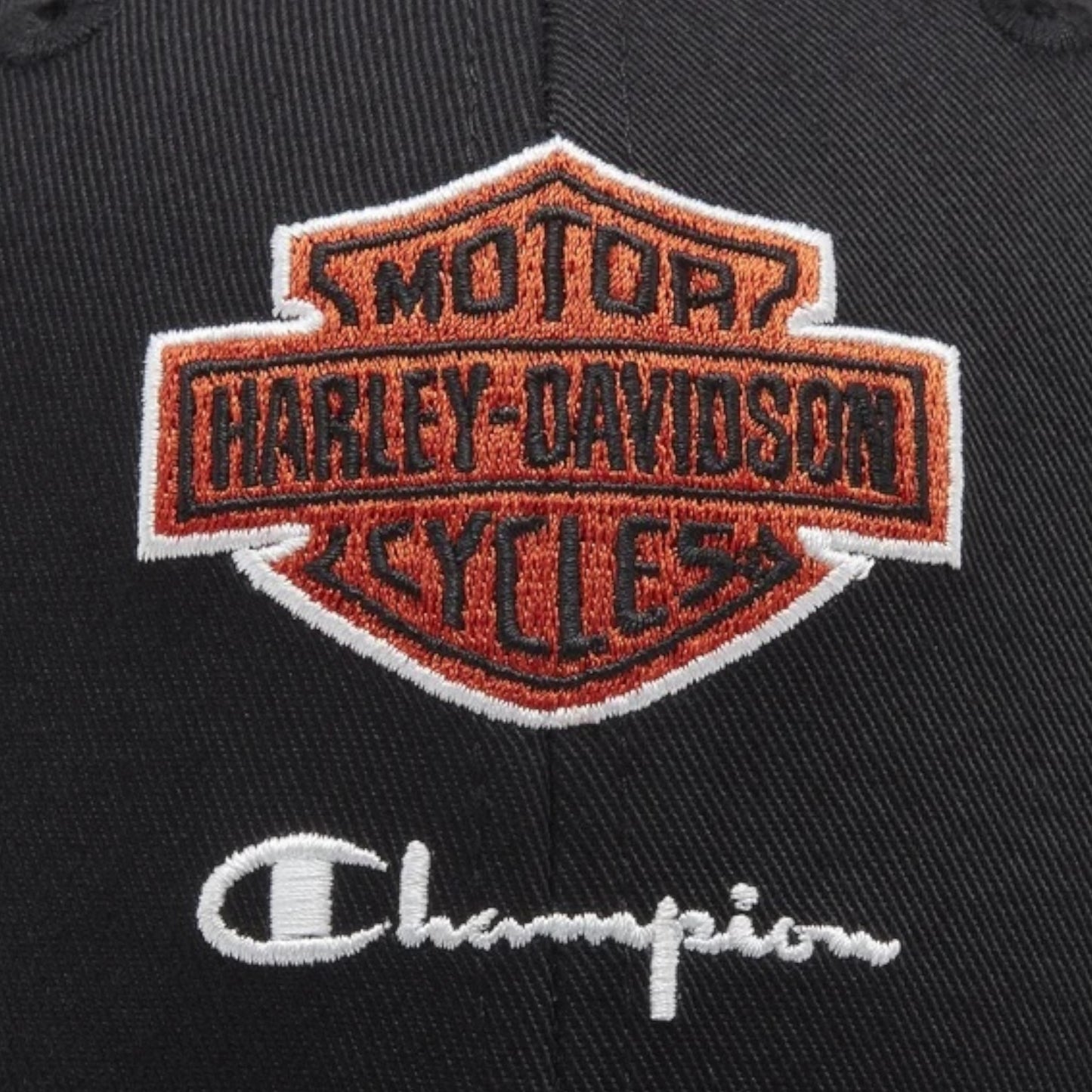 CHAMPION X HARLEY DAVIDSON ADJUSTABLE BASEBALL HAT - ORANGE