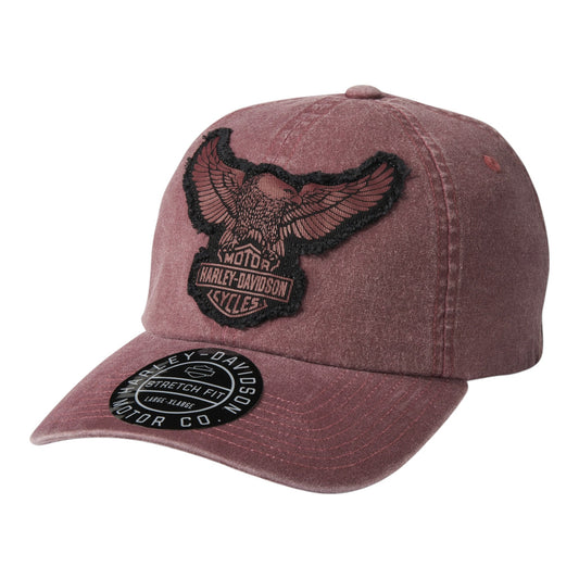 EMBROIDERED EAGLE STRETCH-FIT BASEBALL HAT