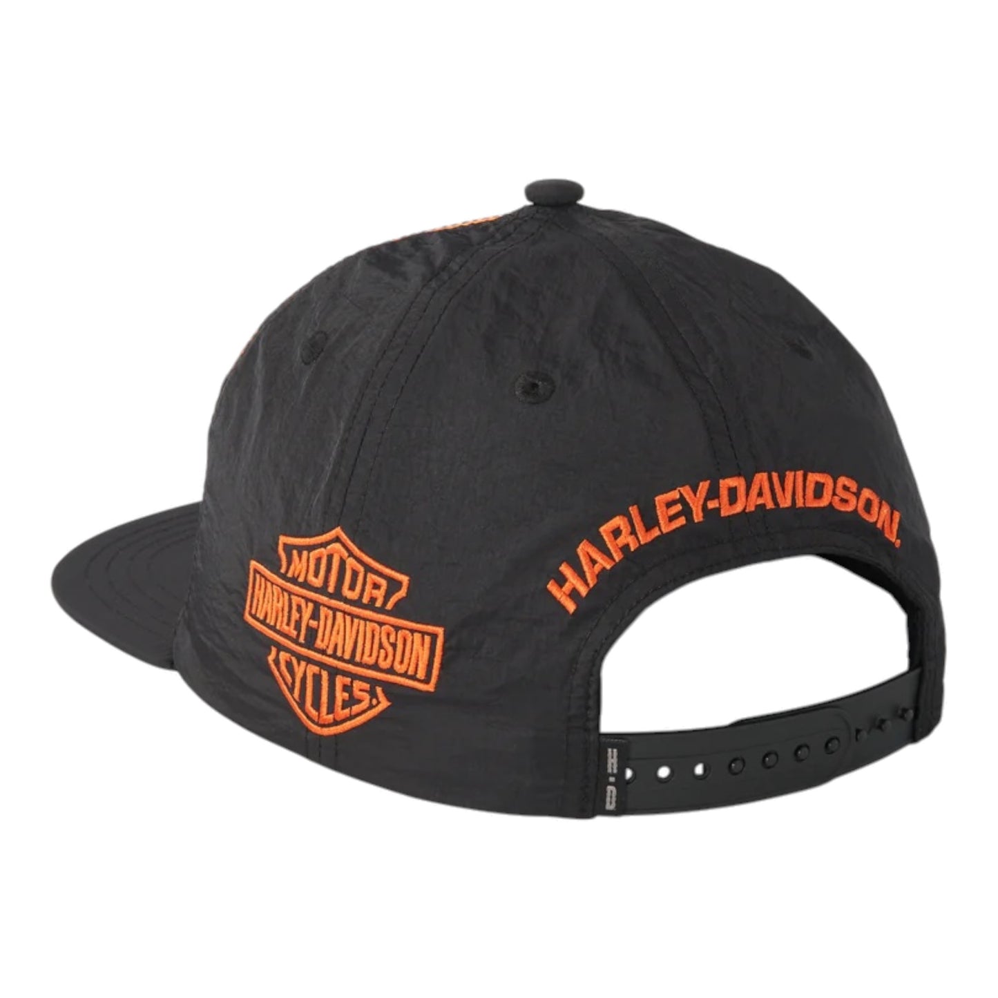 SCREAMIN EAGLE ADJUSTABLE SNAPBACK, BLACK/ORANGE
