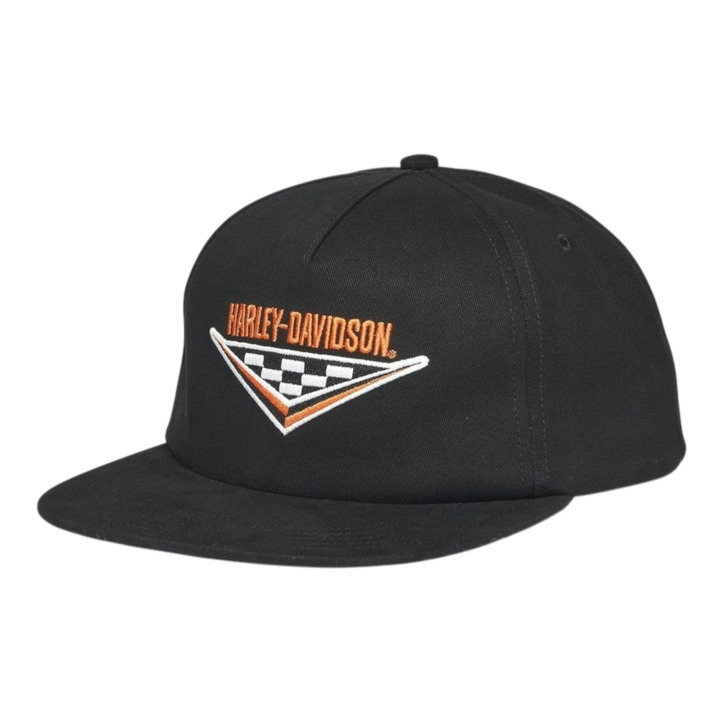 MEN'S CHECKERBOARD SNAPBACK CAP,BLACK/YELLOW