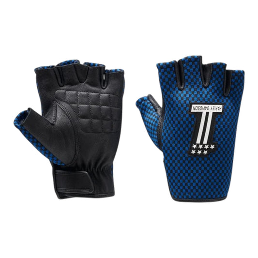 MEN'S #1 DYNA KNIT FINGERLESS GLOVES - BLUE