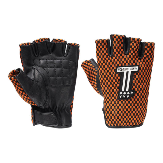MEN'S #1 DYNA KNIT FINGERLESS GLOVES - ORANGE