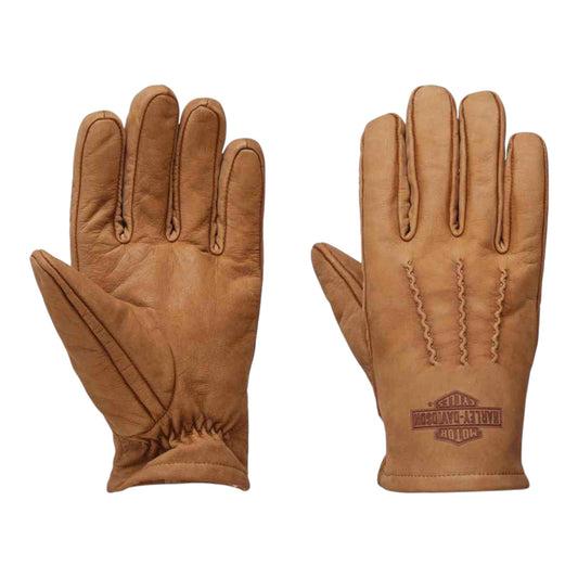 MEN'S PESHTIGO FULL-FINGER LEATHER GLOVES, TAN