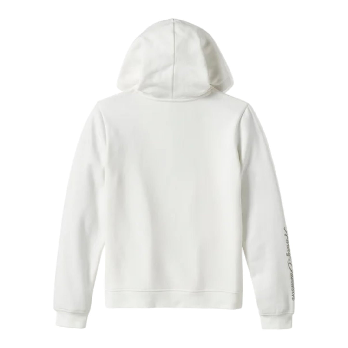 ESSENTIAL BLING PULLOVRE FLEECE HOODIE - WHITE