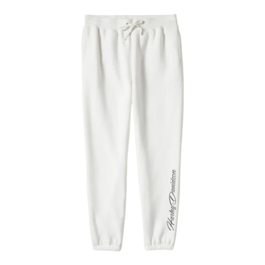 ESSENTIAL BLING FLEECE JOGGERS - WHITE