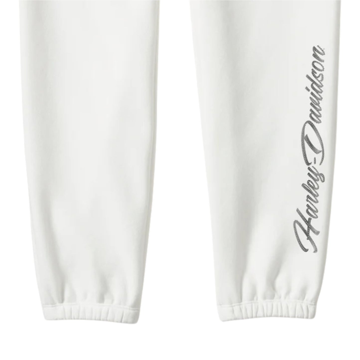 ESSENTIAL BLING FLEECE JOGGERS - WHITE