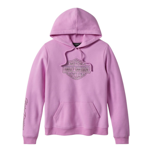ESSENTIAL BLING FLEECE HOODIE - LIGHT PURPLE
